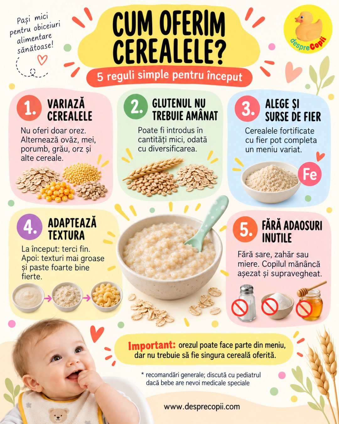 cereale bebe diversificare